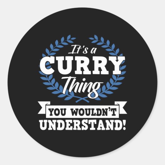 Het is een curry ding dat je niet zou begrijpen ronde sticker (Voorkant)