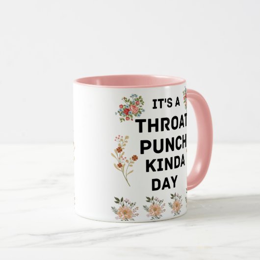 Het is een dag keelpunch. mok (Voorkant rechts)