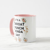 Het is een dag keelpunch. mok (Voorkant links)