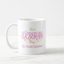 Het is een Deborah-ding Roze Goud Vrouwen Cadeau