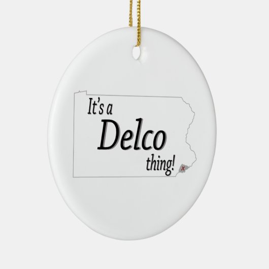 Het is een DELCO-ding! Keramisch Ornament (Rechts)