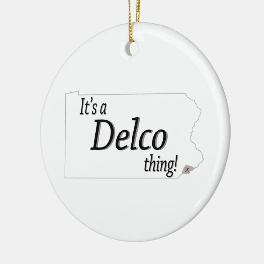 Het is een DELCO-ding! Keramisch Ornament (Links)