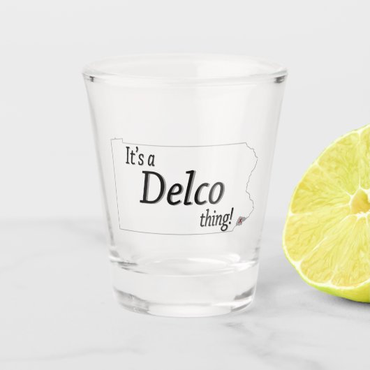Het is een DELCO-ding! Shot Glas (Voorkant)
