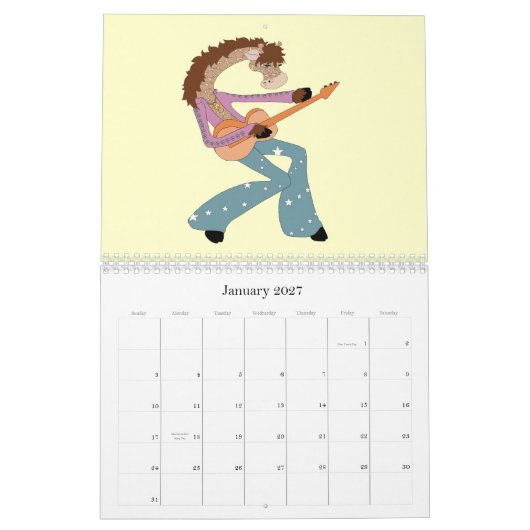 Het is een dierentuin! Meestal Giraffes... Kalender (Jan 2027)