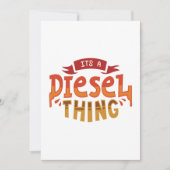 Het is een Diesel Thing Trucker Cadeautje Bedankkaart (Voorkant)