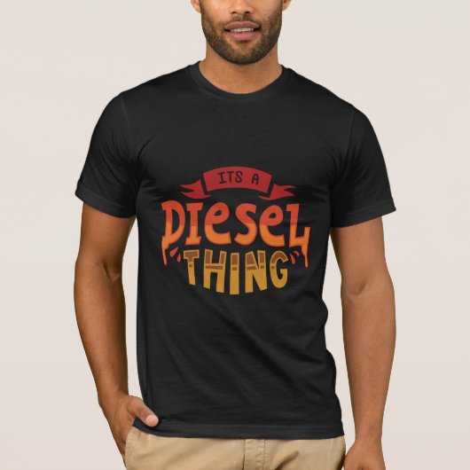 Het is een Diesel Thing Trucker Cadeautje T-shirt (Voorkant)