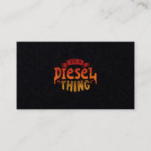Het is een Diesel Thing Trucker Cadeautje Visitekaartje (Voorkant)
