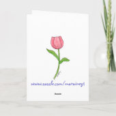 Het is een Ding van de Lente - Wenskaart Kaart (Achterkant)