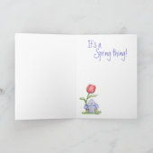 Het is een Ding van de Lente - Wenskaart Kaart (Binnen)