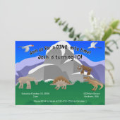 Het is een DINO-Mite verjaardag Kaart (Staand voorkant)