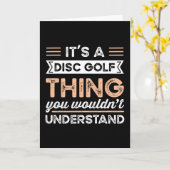 Het is een Disc golf Ding Grappig frolf Cadeau Kaart (Gele Bloem)