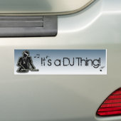Het is een DJ-ding. Bumpersticker (Op auto)