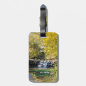 Het is een Dogwood Waterfall Bagagelabel (Achterkant verticaal)