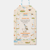 Het is ÉÉN Domme Gans Retro 1e Verjaardag Pret Mod Cadeaulabel (Voorkant)
