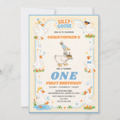 Het is EEN Domme Gans Retro 1e Verjaardag Pret Mod Kaart (Voorkant)