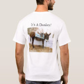 Het is een Donkey T-shirt (Achterkant)
