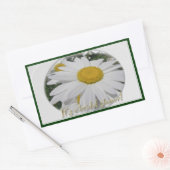 "Het is een douche" Daisy Wildflower Vrijgezellenf Rechthoekige Sticker (Envelop)