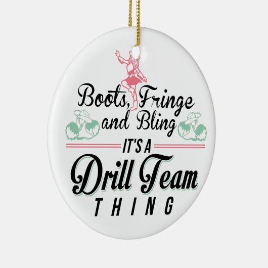 Het is een drilteam dat één-zijdige versiering hee keramisch ornament (Rechts)