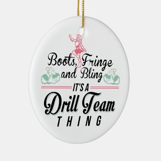 Het is een drilteam ding keramisch ornament (Rechts)