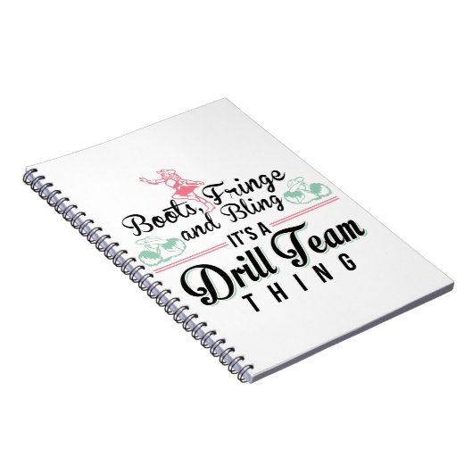 Het is een drilteam ding notitieboek (Rechterzijde)