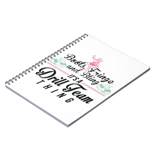 Het is een drilteam ding notitieboek (Linkerzijde)