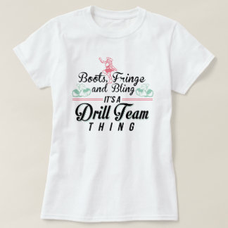 Het is een drilteam ding t-shirt