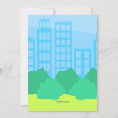 Het is een drive by Birthday Parade Invitation Kaart (Achterkant)