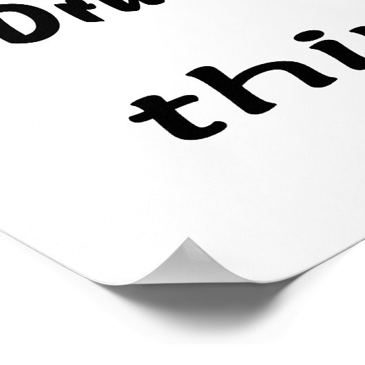 Het is een drumline ding! poster (Hoek)