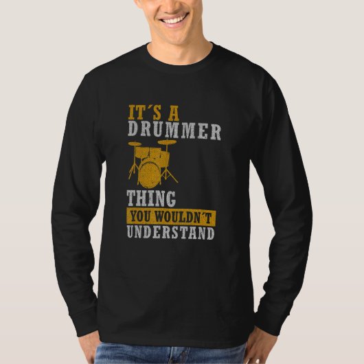 Het Is Een Drummer Dingen - Cool Drumming Vader Dr T-shirt (Voorkant)