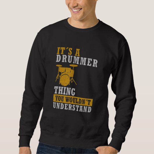 Het Is Een Drummer Dingen - Cool Drumming Vader Dr Trui (Voorkant)