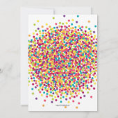 Het is een dubbele verjaardagsuitnodiging kaart (Achterkant)