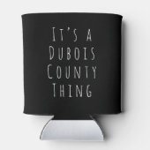 Het is een Dubois County Ding Blikjeskoeler (Achterkant)