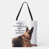 Het is een Duits Shepherd-ding Tote Bag (Achterkant)