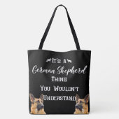 Het is een Duits Shepherd-ding Tote Bag (Achterkant)