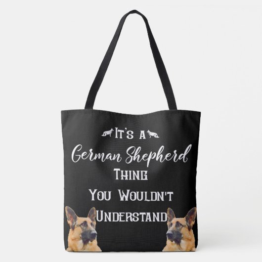 Het is een Duits Shepherd-ding Tote Bag (Achterkant)