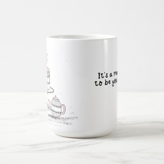 Het is een echte traktatie om je vriend Valentijns Koffiemok (Center)