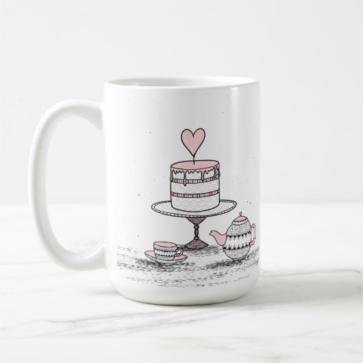 Het is een echte traktatie om je vriend Valentijns Koffiemok (Links)