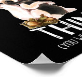 Het is een eekhoorn die grappig is van het bos poster (Hoek)