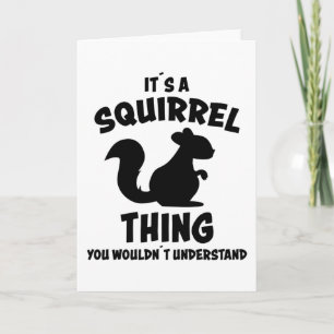 Het is een eekhoorn ding ontwerp silhouet zegje ca kaart
