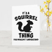 Het Is Een Eekhoorn Dingen Ontwerp Silhouet Uitspr Kaart (Gele Bloem)