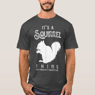 Het is een eekhoorn waar grappige eekhoorns van ho t-shirt