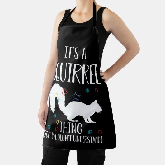 Het is een eekhoorntje dat je niet zou begrijpen schort (Insitu)