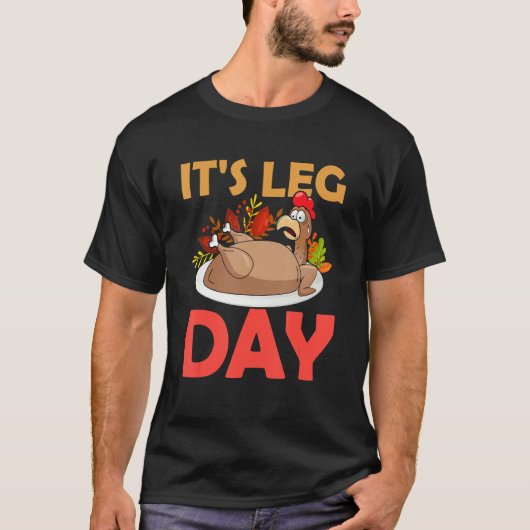 Het is een eend-dag Thanksgiving Gym Rat-poot-werk T-shirt (Voorkant)