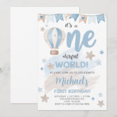 Het is een eenderige wereldjongen van de eerste ve kaart (Voorkant / Achterkant)