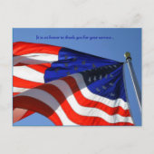 Het is een eer ... Veterans Day-ansichtkaart Briefkaart (Voorkant)