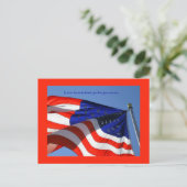 Het is een eer ... Veterans Day-ansichtkaart Briefkaart (Staand voorkant)