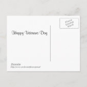 Het is een eer ... Veterans Day-ansichtkaart Briefkaart (Achterkant)