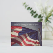 Het is een eer ... Veterans Day-ansichtkaart Briefkaart (Staand voorkant)