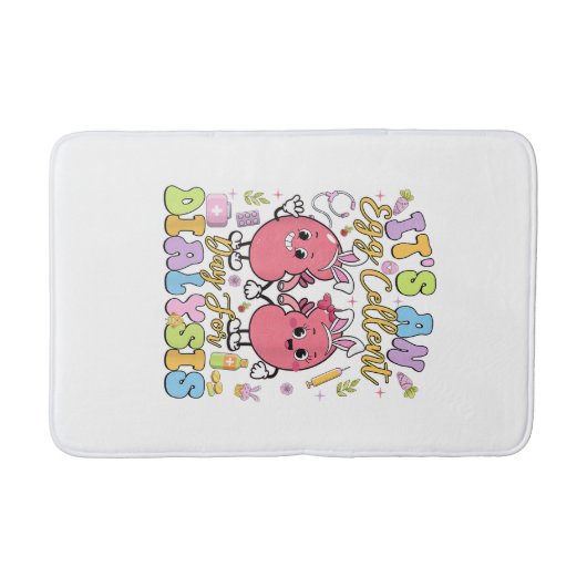 Het is een ei-cellente dag voor dialyse Pasen T- Badmat (Voorkant)