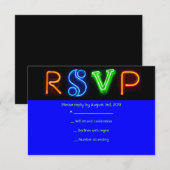 HET IS EEN ELEKTRISCHE Bat Mitzvah RSVP-kaart RSVP Kaartje (Voorkant / Achterkant)